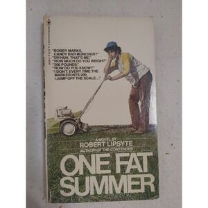 One Fat Summer Paper Back Book Robert Lipsyte vintage 1980 pb‎